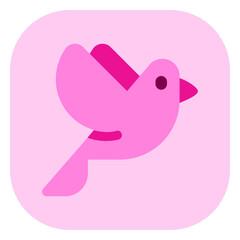 Editable pigeon vector icon. Wedding, valentine, love, celebration. Part of a big icon set family. Perfect for web and app interfaces, presentations, infographics, etc