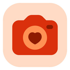 Editable wedding photography vector icon. Wedding, valentine, love, celebration. Part of a big icon set family. Perfect for web and app interfaces, presentations, infographics, etc