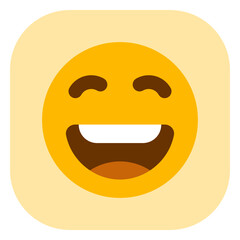 Editable happy smile expression emoticon vector icon. Part of a big icon set family. Part of a big icon set family. Perfect for web and app interfaces, presentations, infographics, etc
