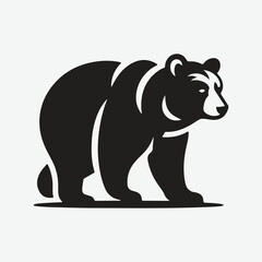 Fototapeta premium Majestic Bear Silhouette Set: Perfect for Any Creative Project