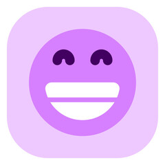 Editable happy grin expression emoticon vector icon. Part of a big icon set family. Part of a big icon set family. Perfect for web and app interfaces, presentations, infographics, etc