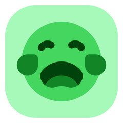 Editable crying expression emoticon vector icon. Part of a big icon set family. Part of a big icon set family. Perfect for web and app interfaces, presentations, infographics, etc