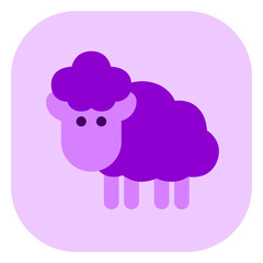 Editable sheep, ewe, lamb vector icon. Animal, farm, livestock. Part of a big icon set family. Perfect for web and app interfaces, presentations, infographics, etc