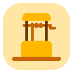 Editable water well vector icon. Water source, rural, structure. Part of a big icon set family. Perfect for web and app interfaces, presentations, infographics, etc