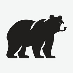 Fototapeta premium Majestic Bear Silhouette Set: Perfect for Any Creative Project