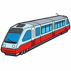 vector illustration of train