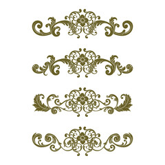 Classic Vitage Wedding Ornaments Frames Separator Elements Classic Vintage Wedding Invitation Hand Drawn