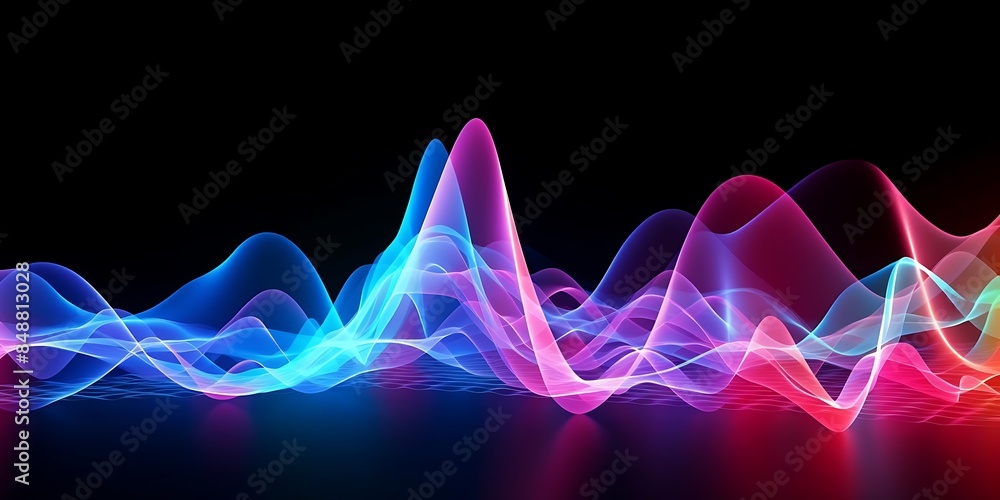 Aufkleber a colorful array of lights illuminate a dark background, creating a mesmerizing display