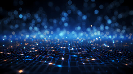 Abstract blue technology background