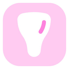 Editable incisor, tooth vector icon. Dentistry, healthcare, medical. Part of a big icon set family. Perfect for web and app interfaces, presentations, infographics, etc