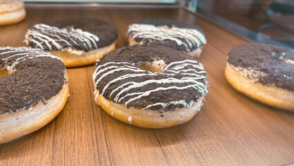 donuts on a table