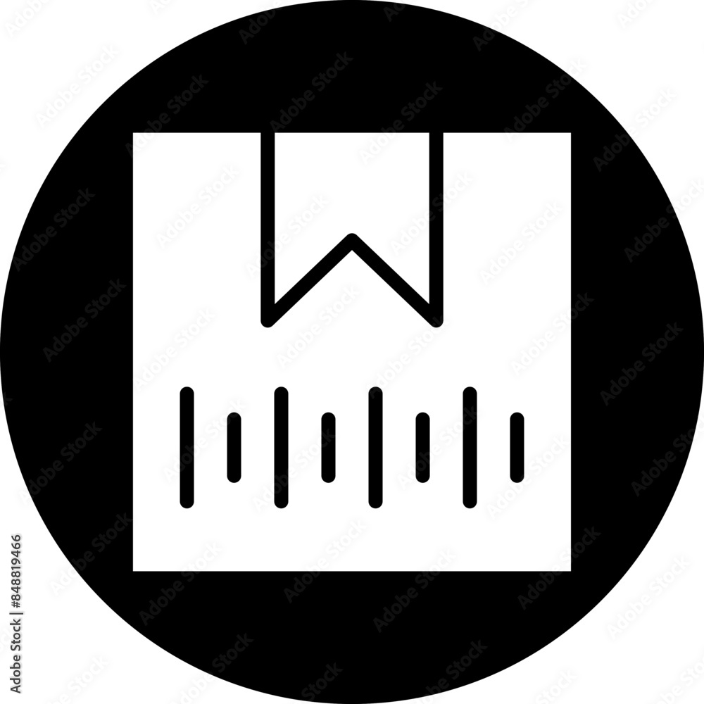 Poster vector design package barcode icon style