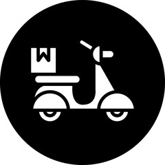 Vector Design Motorbike Delivery Icon Style
