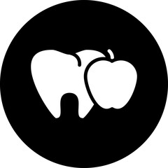 Vector Design Tooth Nutrition Icon Style