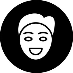 Vector Design Smiling Man Icon Style