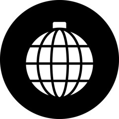 Vector Design Disco Ball Icon Style