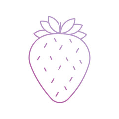 strawberry icon with white background vector stock illustration