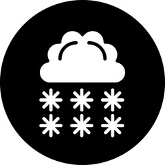 Vector Design Heavy Snow Icon Style