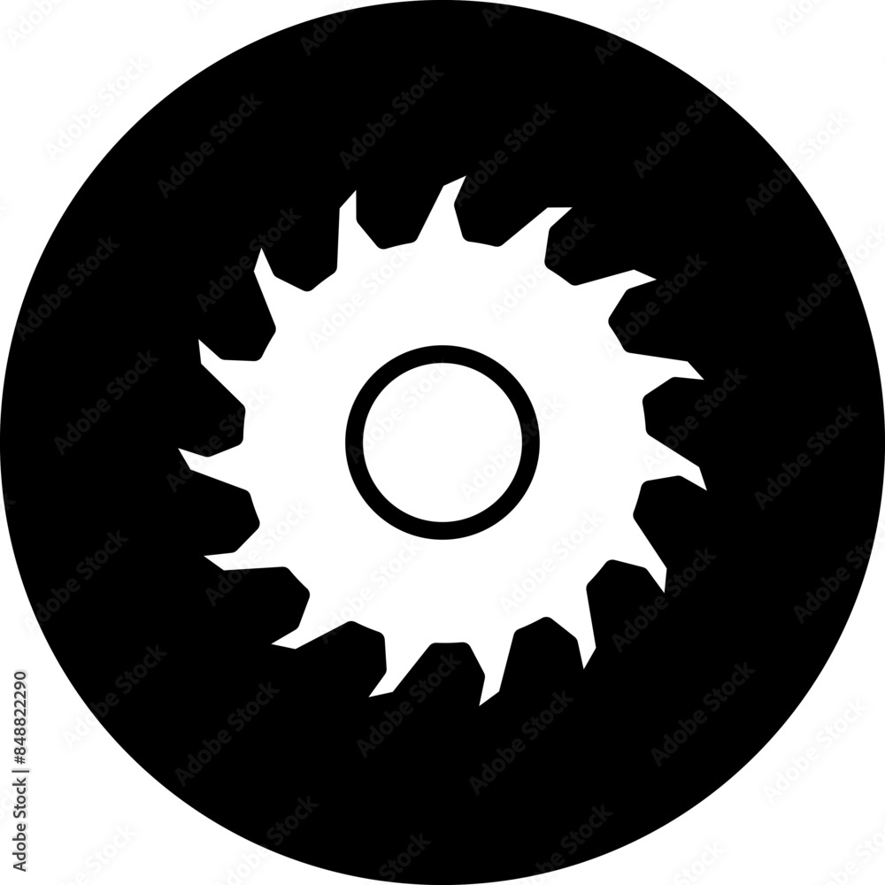 Poster Vector Design Circular Saw Icon Style