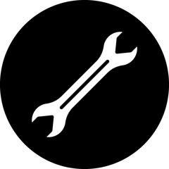 Vector Design Wrench Icon Style