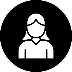 Vector Design Girl Icon Style