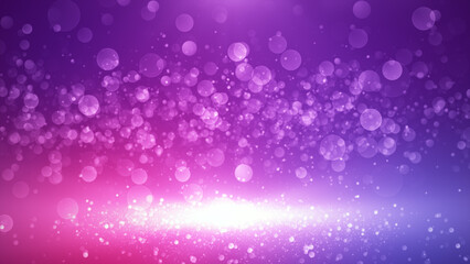 Abstract circle pink and purple bokeh light background with a soft, dreamy glow, perfect for festive and elegant designs, 3d rendering