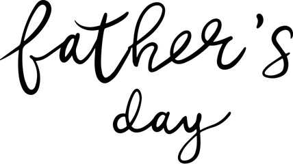 Father's Day lettering English word design