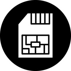 Vector Design Sim Card Icon Style