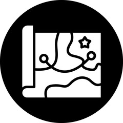 Vector Design Army Map Icon Style