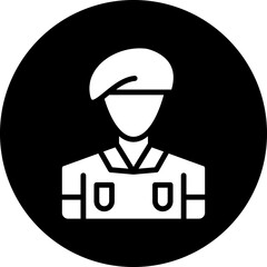 Vector Design Army Soldier Icon Style