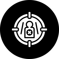 Vector Design Shoot Target Icon Style