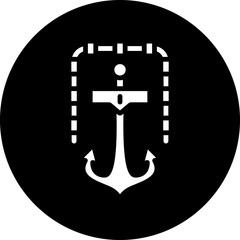 Vector Design Ship Anchor Icon Style