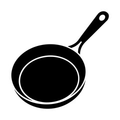 frying pan isolated on white
