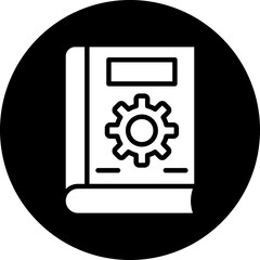 Fototapeta premium Vector Design Book Settings Icon Style