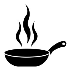 frying pan isolated on white background