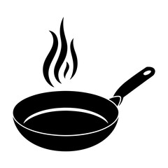 frying pan isolated on white