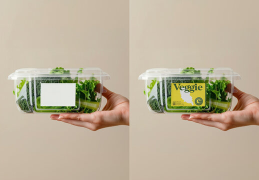 Veggie Label Mockup With Generative AI