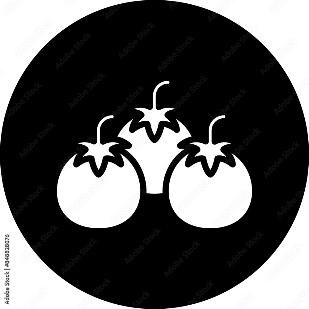 Poster Vector Design Tomato Icon Style