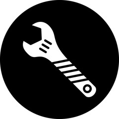 Vector Design Wrench Icon Style