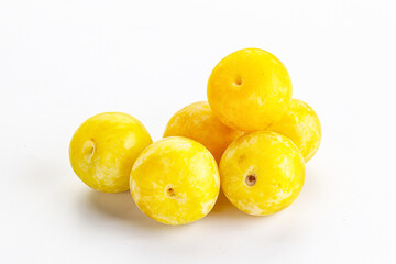 Yellow sweet plum heap fruit
