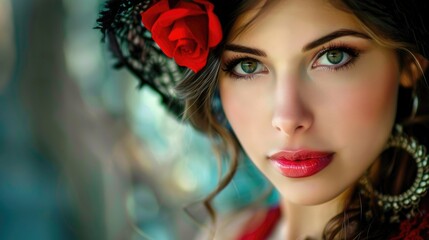 Naklejka premium Attractive Lady