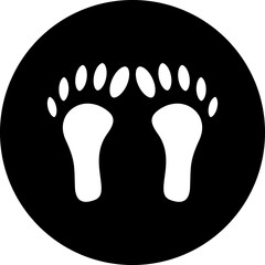 Vector Design Footprint Icon Style