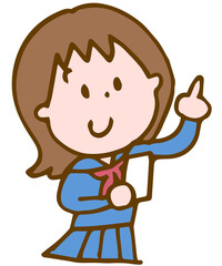 なるほど！と納得する笑顔の女の子