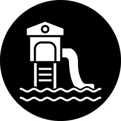 Vector Design Water Slide Icon Style
