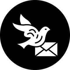 Vector Design Pigeon Post Icon Style