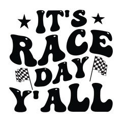 It's race day y'all Retro SVG