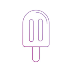 ice cream icon with white background vector stock illustration