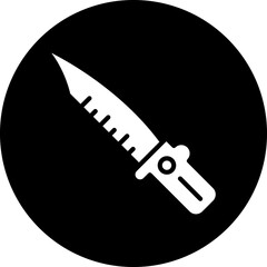 Vector Design Military Knife Icon Style