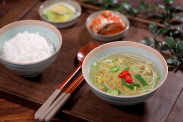 Korean Helthy Food. Fresh Ingredients.