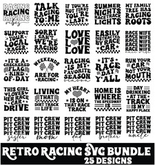 Fototapeta premium Retro Racing SVG Bundle , Racing SVG Bundle, Art & Illustration